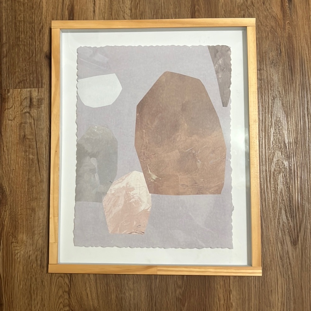 Geometric Shapes Art with Frame